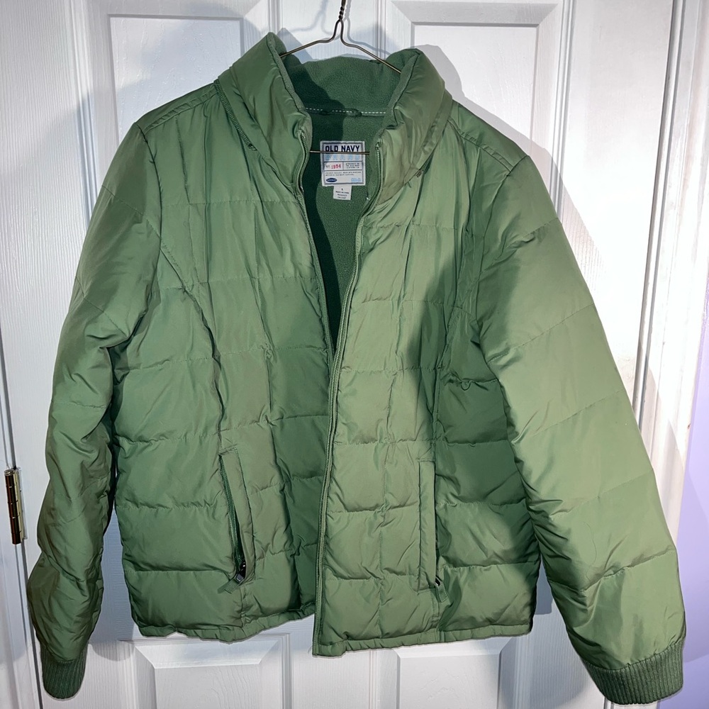 Old Navy Green Puffer Jacket